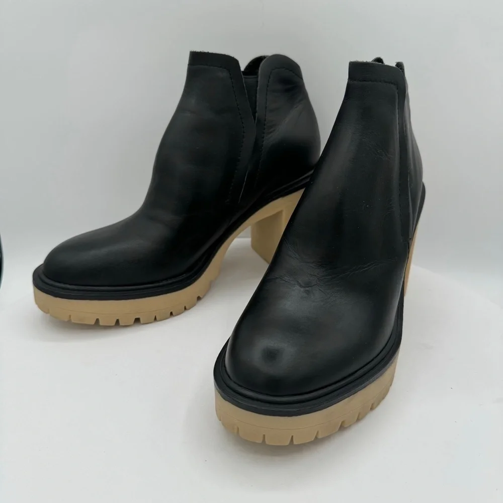 DOLCE VITA Cashe‎ H20 Waterproof Womens Booties Size 7.5 Color Black NEW